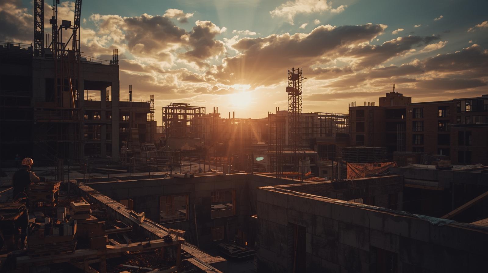 project site under a late afternoon sky