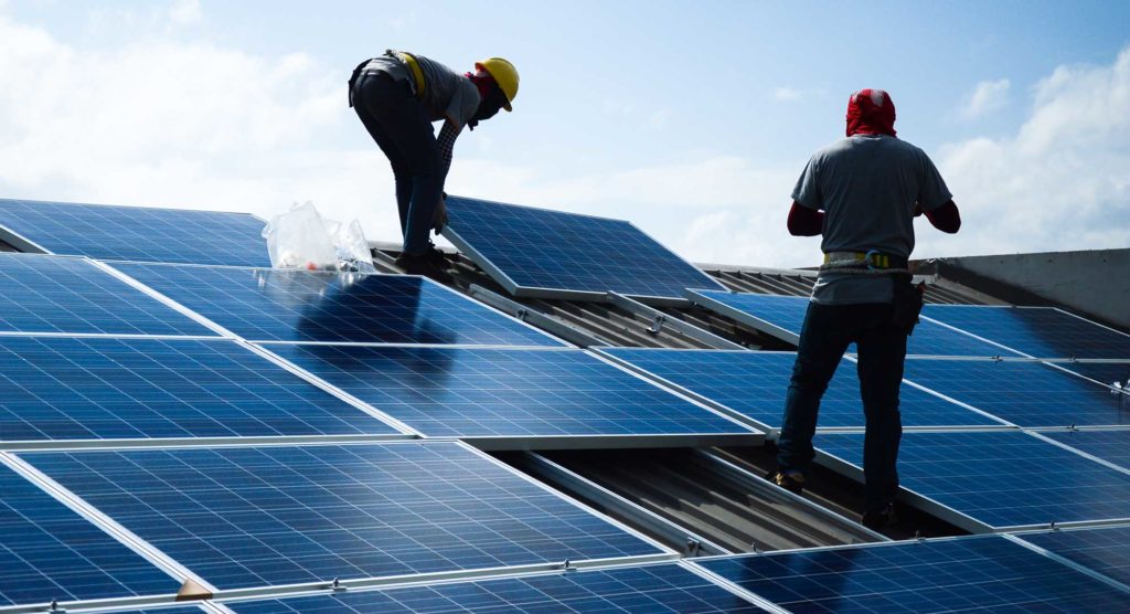 Solar panel installation