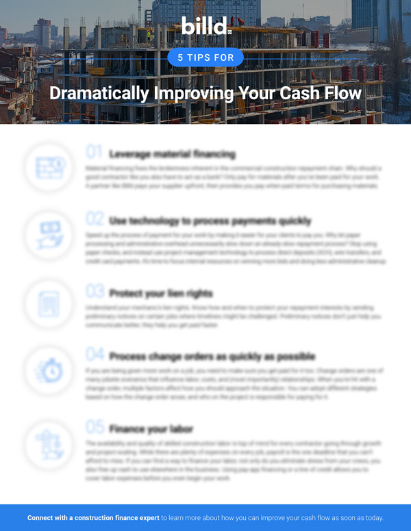 5 Tips For Dramatically Improving Your Cash Flow
